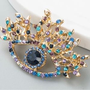 Ojo Crown Brooch